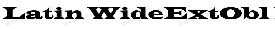 Latin WideExtObl Normal字体转换